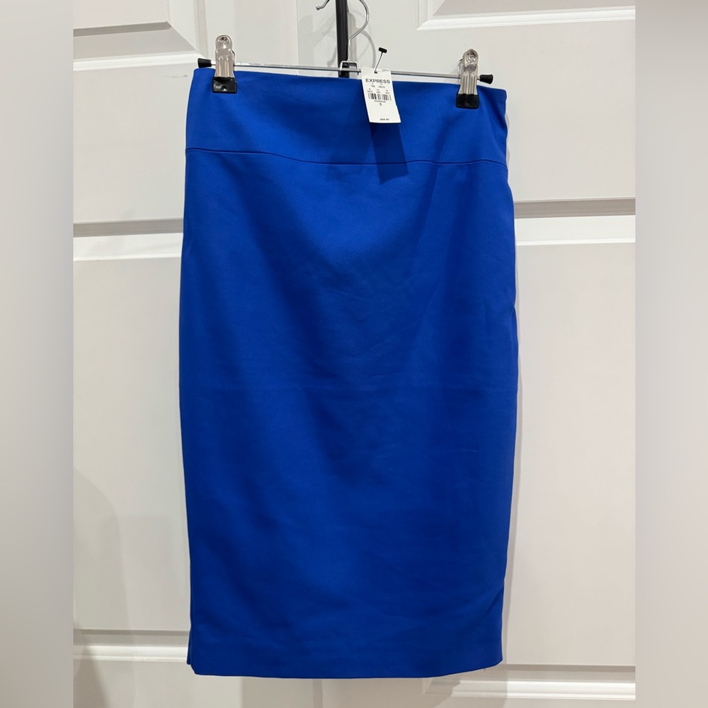 Express Women's Vibrant Blue Pencil Skirt